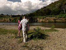 The pirate mounts pussies and his sailor in threesome