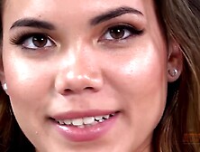 Keilani Kita plays with her vagina until this babe's trickling juicy