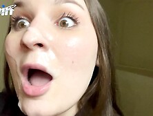 Rude cutie became a obedient dick-sucker for iPhone