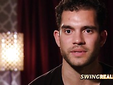 On their way to the swing house couple gets extremely excited