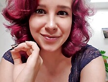 JOI masturbation instructions with busty redhead mon - Hd fetish solo