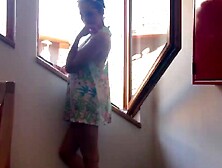 No Underwear Upskirt Flirty Summer Skirt Miniskirt Tease of Lola