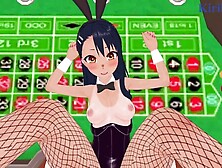 Hayase Nagatoro and I have intense sex in the casino.  - Don't Toy with Me,  Miss Nagatoro SELF PERSPECTIVE Cartoon