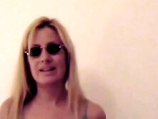 Martha: Blond Mature Wife Masturbating Her Big Hairy Pussy