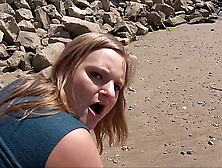 German slut with gigantic booty has OUTDOOR SEX