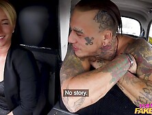 Licky Lex's Wild Tattooed Passion in Taxi