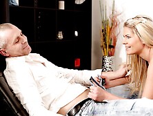 OLD4K.  Young round ass vs hard old dick