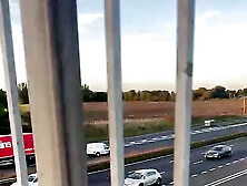 Boyfriend Fucks Girlfriend On Uk Motorway Bridge