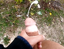 SEXY 18 TEENY FIANCE JERKS OFF OUTSIDE / SELF PERSPECTIVE MALE MASTURBATES