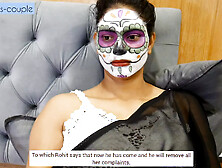 Rohit enjoying dirty footjob from Divya