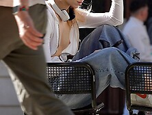 2 really stunning sexy whores expose their bodies in public