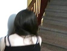 Hooker Stuck In The Entrance And Was Anal Fucked In Public Place Pov