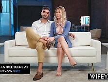 WIFEY Petite Hotwife Sammm Next Door Holds Hubby's Hand Whilst That babe Devours Monster BBC