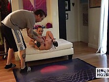 Explosive Emma and Bryan's changing clothes clip