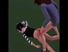 Family Sex Is Ready.  Cosplay In The Porn Game Sims 3