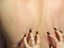 Long Black Nails Scratching Slaves Back I MyNastyFantasy