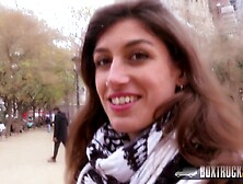 Outstanding Julia Roco and Sicilia Play with a Realistic Sextoy in Public