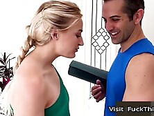 Fitness Freaks - Sweat It Out With This Hot Blonde Coach