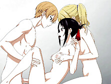 Love is War: Kaguya And Shirogane In 3some With Hayasaki - Uncensored