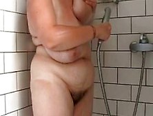 Fat Busty Hairy Wife In The Shower