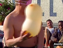 Softcore Oral Sex In A Wild Pool Party.