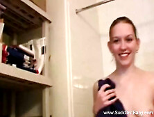 Pretty Girl Shower Bj For Fun