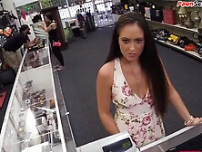 Bangbros - Pawnshop Babe Pov Fucked In The Office After Cocksucking