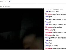 Pretty omegle teen gets naughty on chat