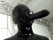 Long-Haired Lass Plops Down On Her Girl's Midsection To Hit The Fake Dick She's Sporting.