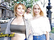 French Stepmom & Stepdaughter Share a Dong In Anal Threesome