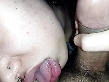 SUCKING THE BALLS UNTIL YOU GET ALL THE CREAMPIE ON YOUR NAUGHTY LITTLE FACE