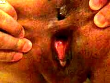 Asian GILF Spreading Pussy and Asshole Getting Cumblast on Back