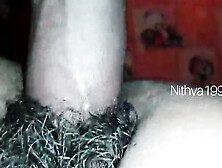 BF's black cock fucks my hairy pussy