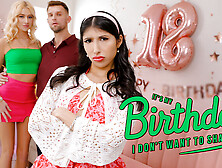 Penelope Woods & Skyler Storm & Vince Karter In Birthday Threesome - Teenpies