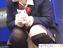 Nipponsextv. Com - Juicy 18Yo Japanese Legs Arouse Public Voyeur