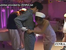 Subtitle Japanese Nurses Party With Cumshot