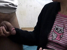 Stepmom Susan Teaches Virgin Stepson How To Jerk Off - First Time Handjob & Cumshot