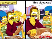 Flandis Banging The Simptoons Sweethearts! Pepperoni pizza! The Simptoons