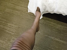 Louise Nylontease Foot Tease