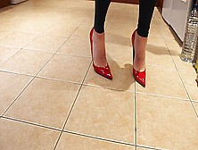 Noisy Heels Clomping On Tile Floor