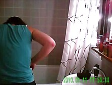 Two Sisters Caught On Spy Cam In The Bathroom