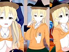 [Eroge Koikatsu! ] Touhou Matara Voyeur Kina rubs her boobies H! 3DCG Enormous Melons Hentai Movie (Touhou Project) [Cartoon Gam