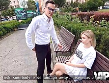 VIP4K. Stranger has a surprise for a pair. Hawt sex with Lily Blossom