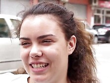 Busty Mia proves her pickup skills with rookies in the stree