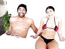 Hot Girl W Big Tits - Interracial Couple Sex On Webcam