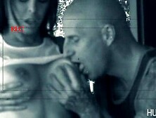 Lovely Brunette In A White Top On Her Knees For A Cock Worship