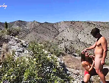 Blowjob on Mountain Top while Hiking