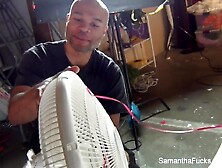 Brunette hair angel Abigail Mac behind the scenes