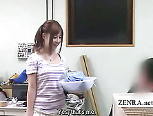 Subtitled Weird Cfnm Japanese Penis Washing In A Office