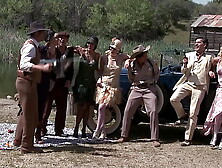 Bobbi Starr,  Dylan Ryder,  Julia Ann And Natasha Marley Outdoor Orgy